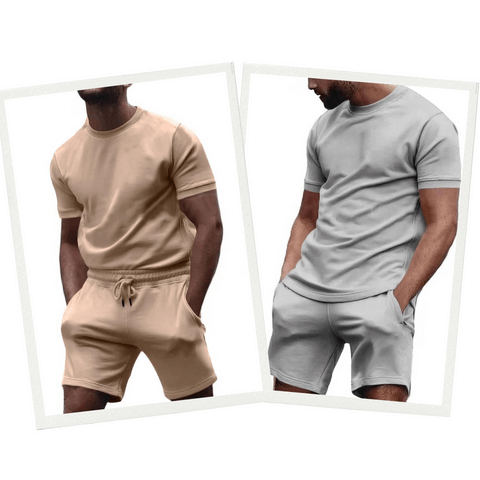 Lässiges T-Shirt & Shorts Set für Herren - Sommer-Outfit