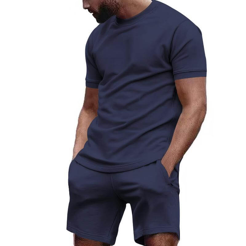 Lässiges T-Shirt & Shorts Set für Herren - Sommer-Outfit