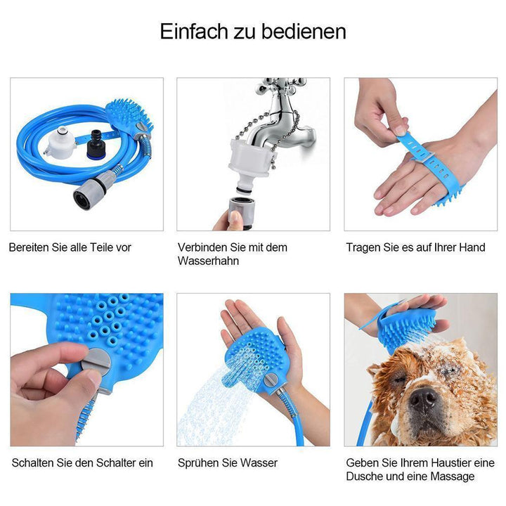 Bequee 2-in-1-Haustier-Badegerät