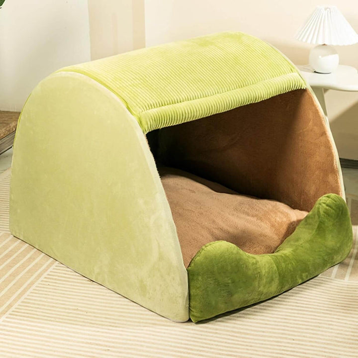 Abnehmbares Hundezeltbett aus Flanell - Warm & Stabil