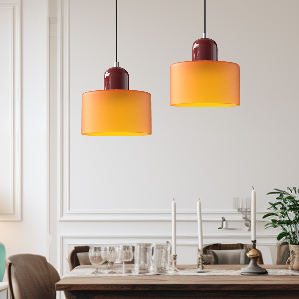Bauhaus Glas Pendelleuchte für Stilvolle Innenräume