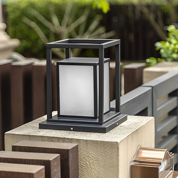 Wasserdichte LED-Solarpfostenleuchte aus Edelstahl