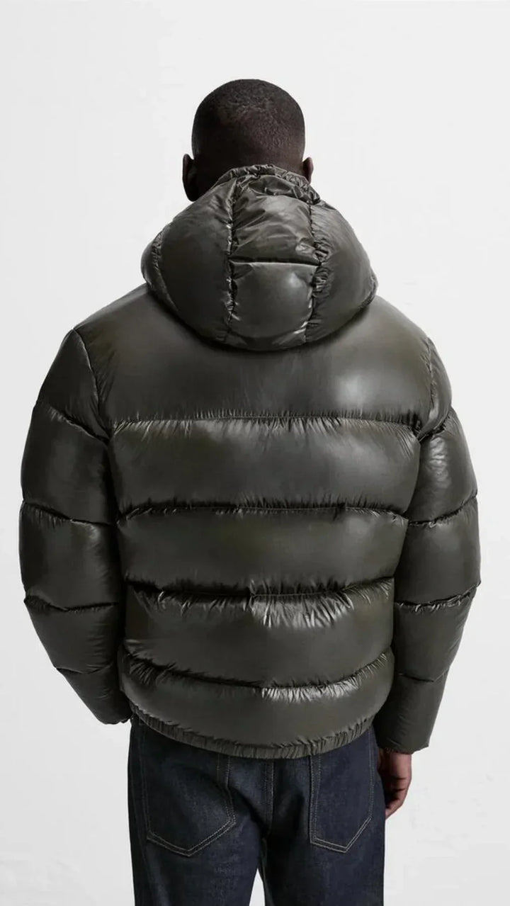Unisex Daunenjacke - Wärme und Komfort in Schwarz und Grün