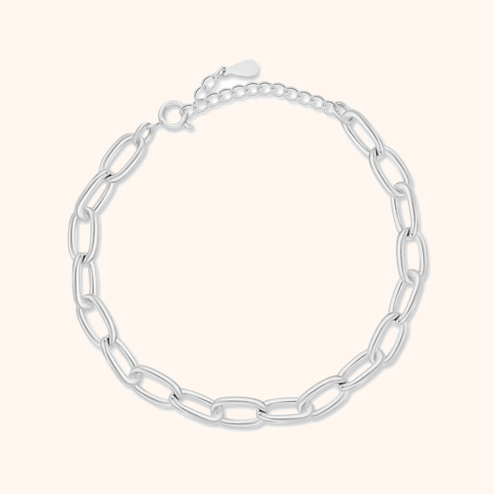 Elegantes Gliederarmband Damen - Silber - Verstellbar