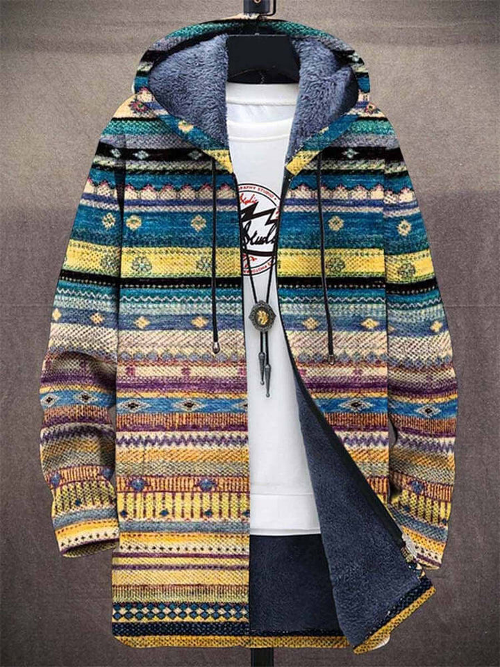 Luxuriöse Kunst -inspirierte Strickjacke