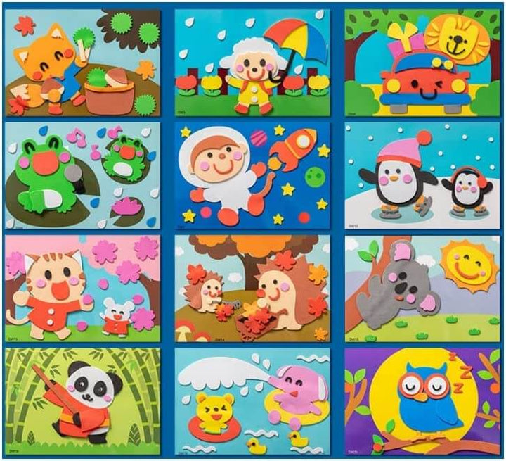 3D Schaumstoff-Stickerpuzzle für Kinder ab 3 Jahren