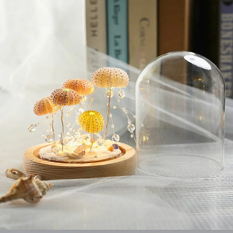 DIY Seeigel-Nachtlicht: Kreatives Vintage-Ambiente
