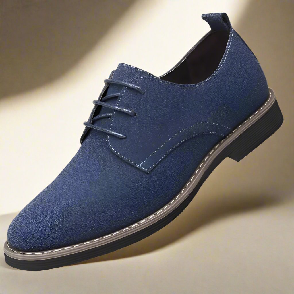 Wildleder-Herrenschuhe mit Schnürsenkeln - Eleganter Komfort