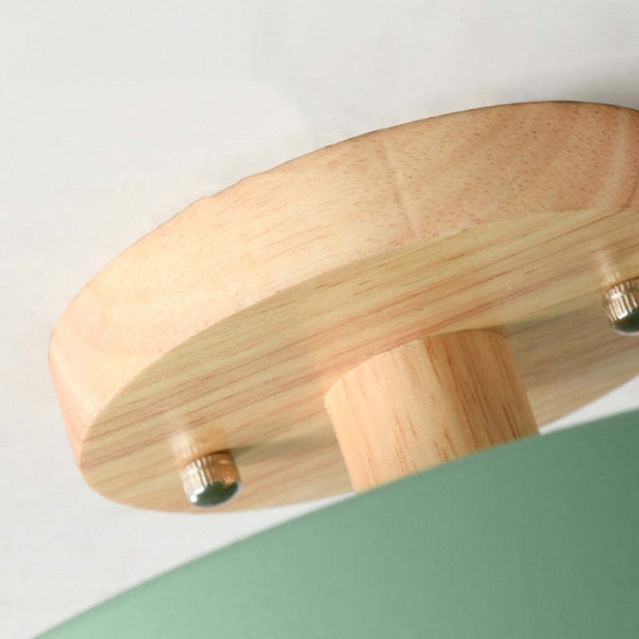 Moderne Holz-LED-Deckenleuchte