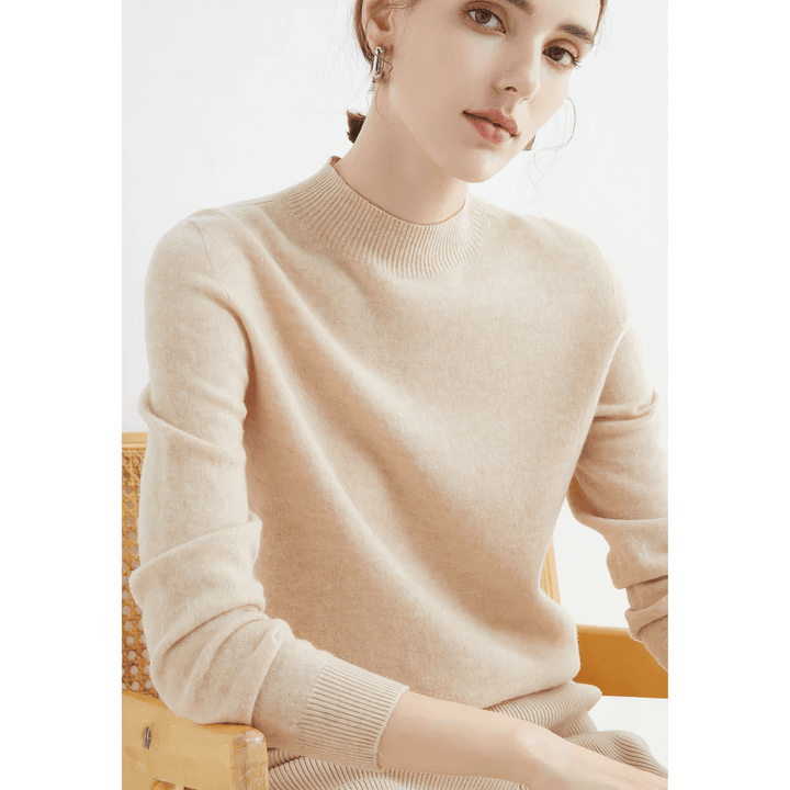 Weicher Damen-Pullover mit Rollkragen