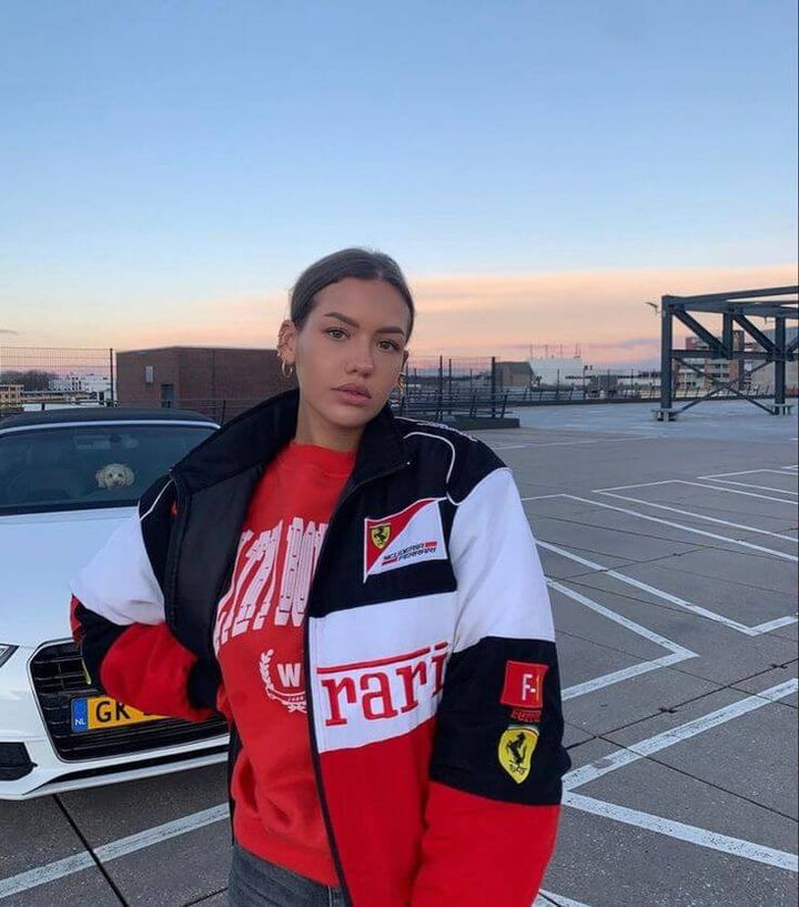 Vintage Ferrari Rennfahrerjacke