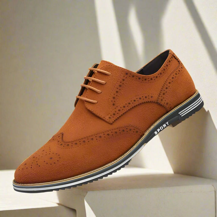 Wildleder-Herrenschuhe mit Schnürsenkeln - Eleganter Komfort