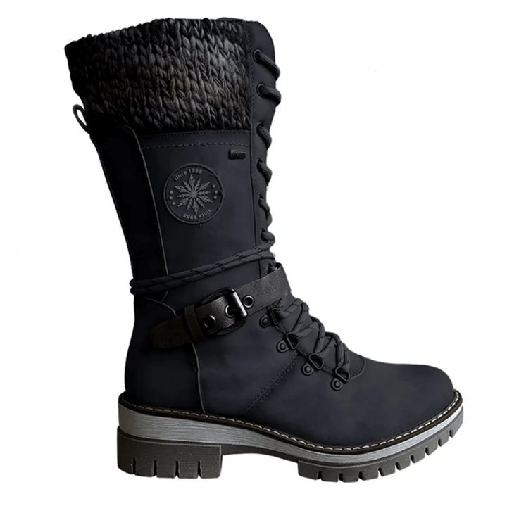 Warme Damen-Winterstiefel mit orthopädischer Sohle