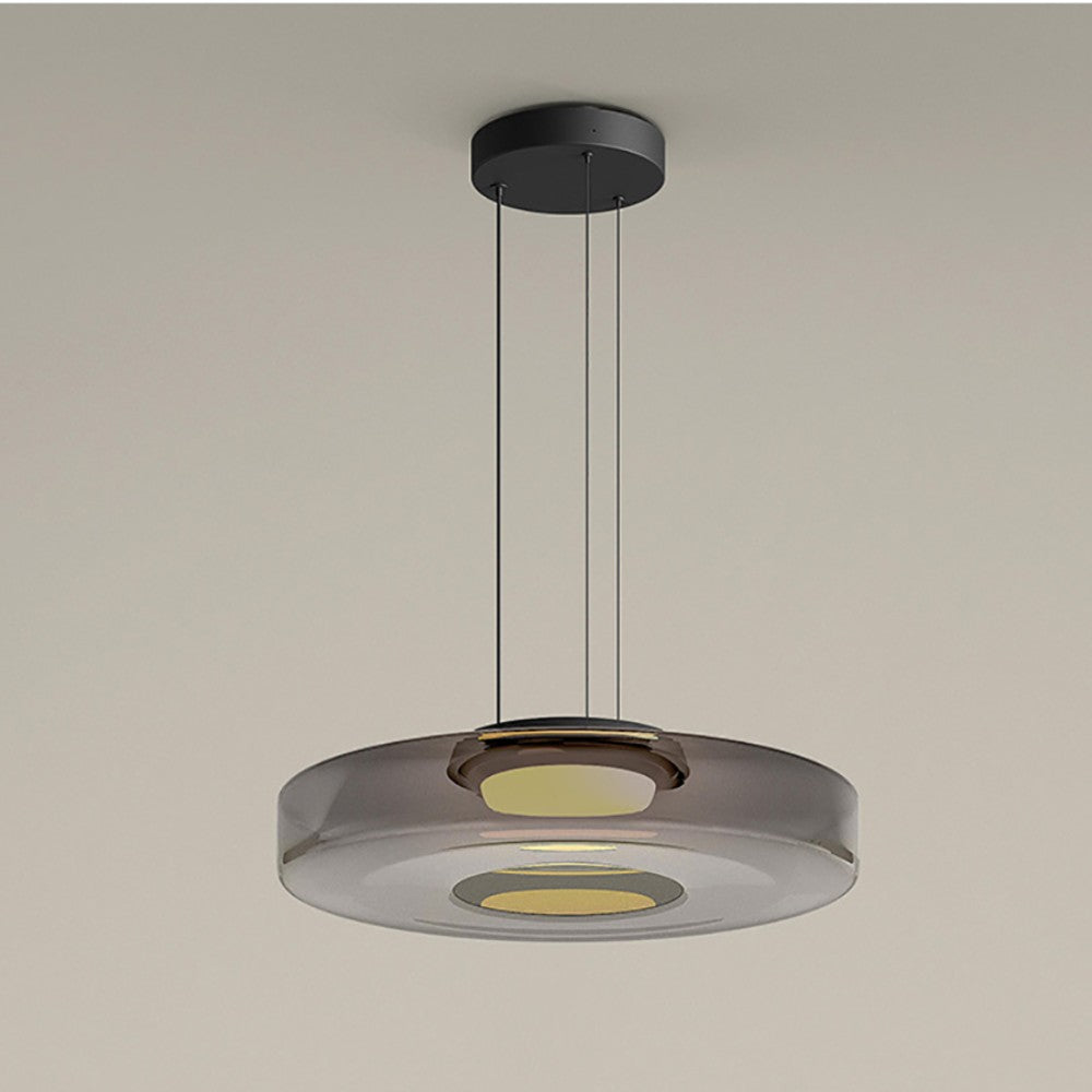 Moderne Glas-Hängeleuchte im Bauhaus-Stil für Wohnzimmer