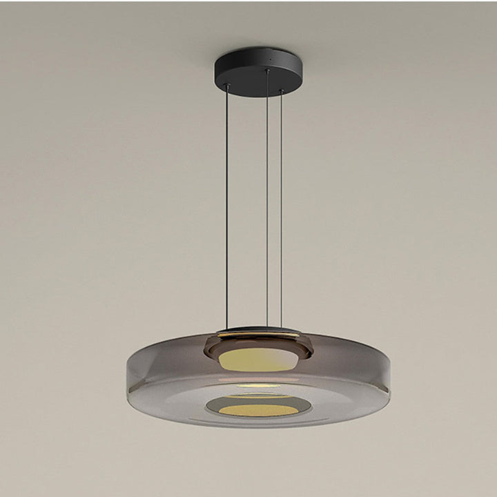 Moderne Glas-Hängeleuchte im Bauhaus-Stil für Wohnzimmer
