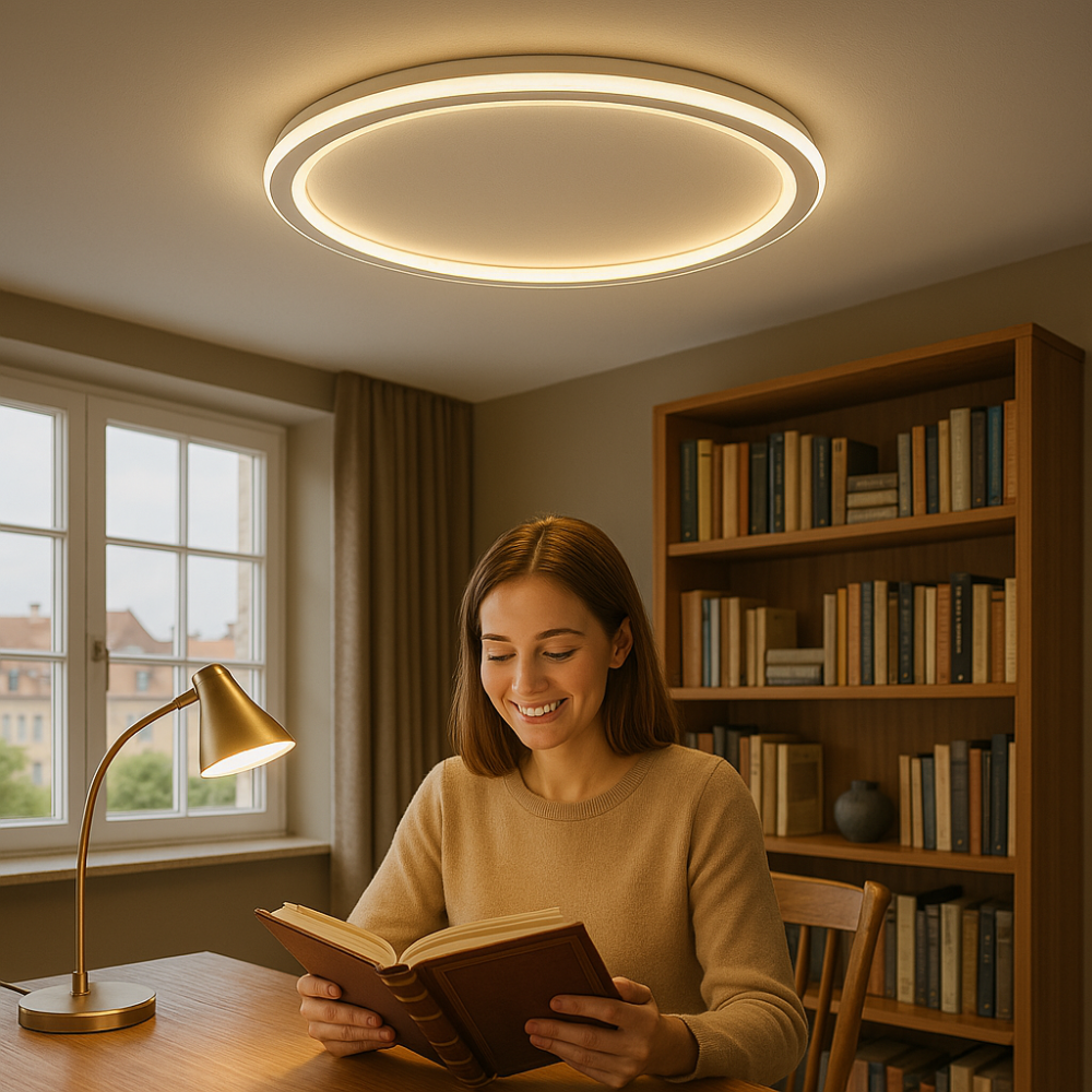 Moderne LED-Deckenleuchte für Wohnzimmer & Flur, Skandinavisch