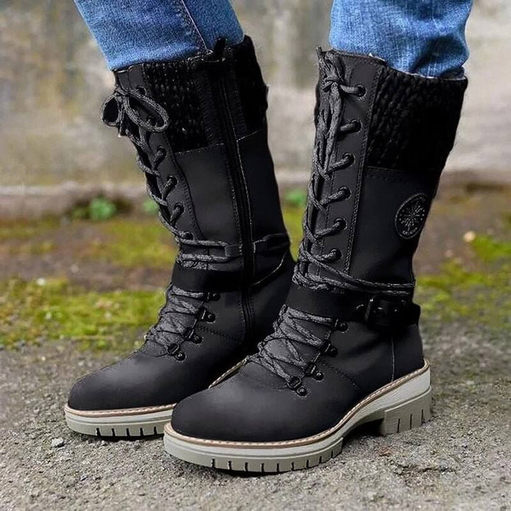 Warme Damen-Winterstiefel mit orthopädischer Sohle