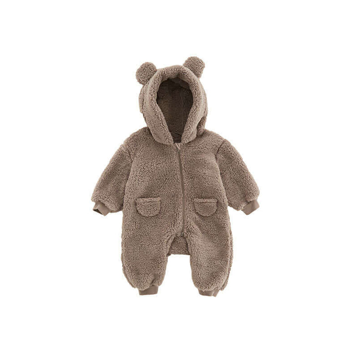 Baby Fleece Strampler mit Tiermotiv - Kuschelig & Warm