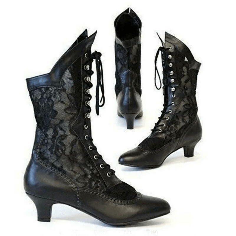 Damen Vintage Stiefeletten: Eleganter Retro-Look