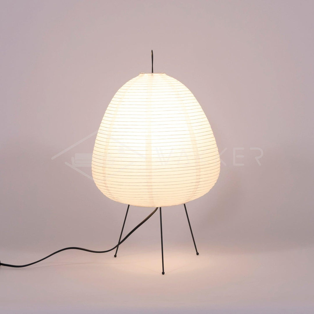 Japanische Tischlampe aus Washi-Papier