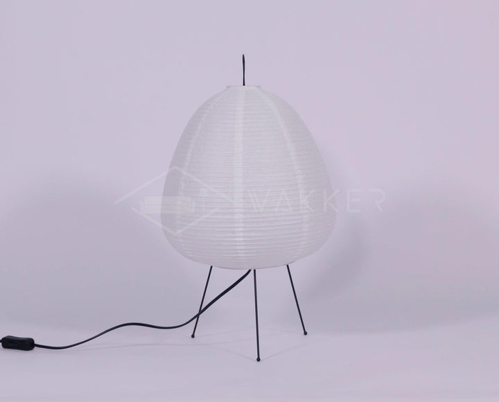 Japanische Tischlampe aus Washi-Papier