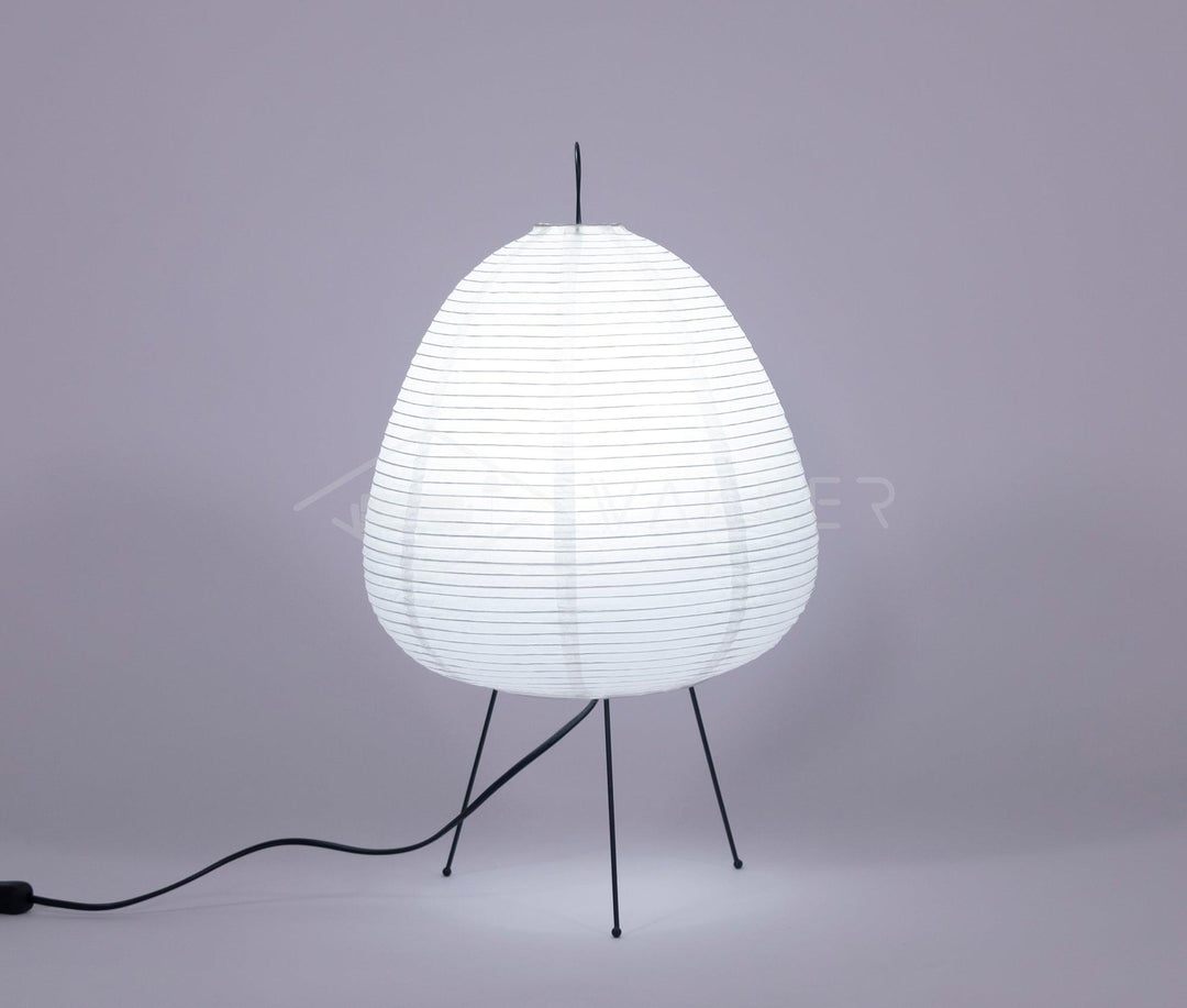 Japanische Tischlampe aus Washi-Papier