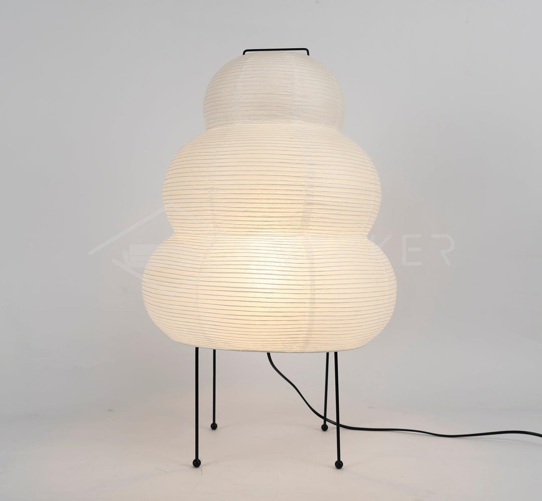 Japanische Tischlampe aus Washi-Papier