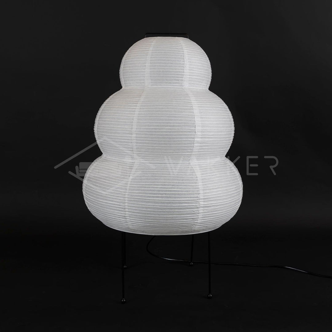 Japanische Tischlampe aus Washi-Papier