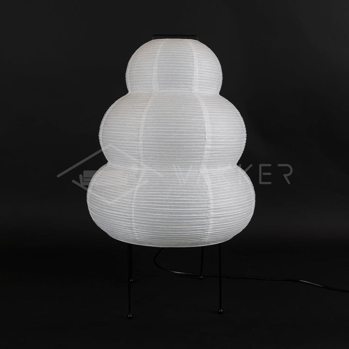 Japanische Tischlampe aus Washi-Papier