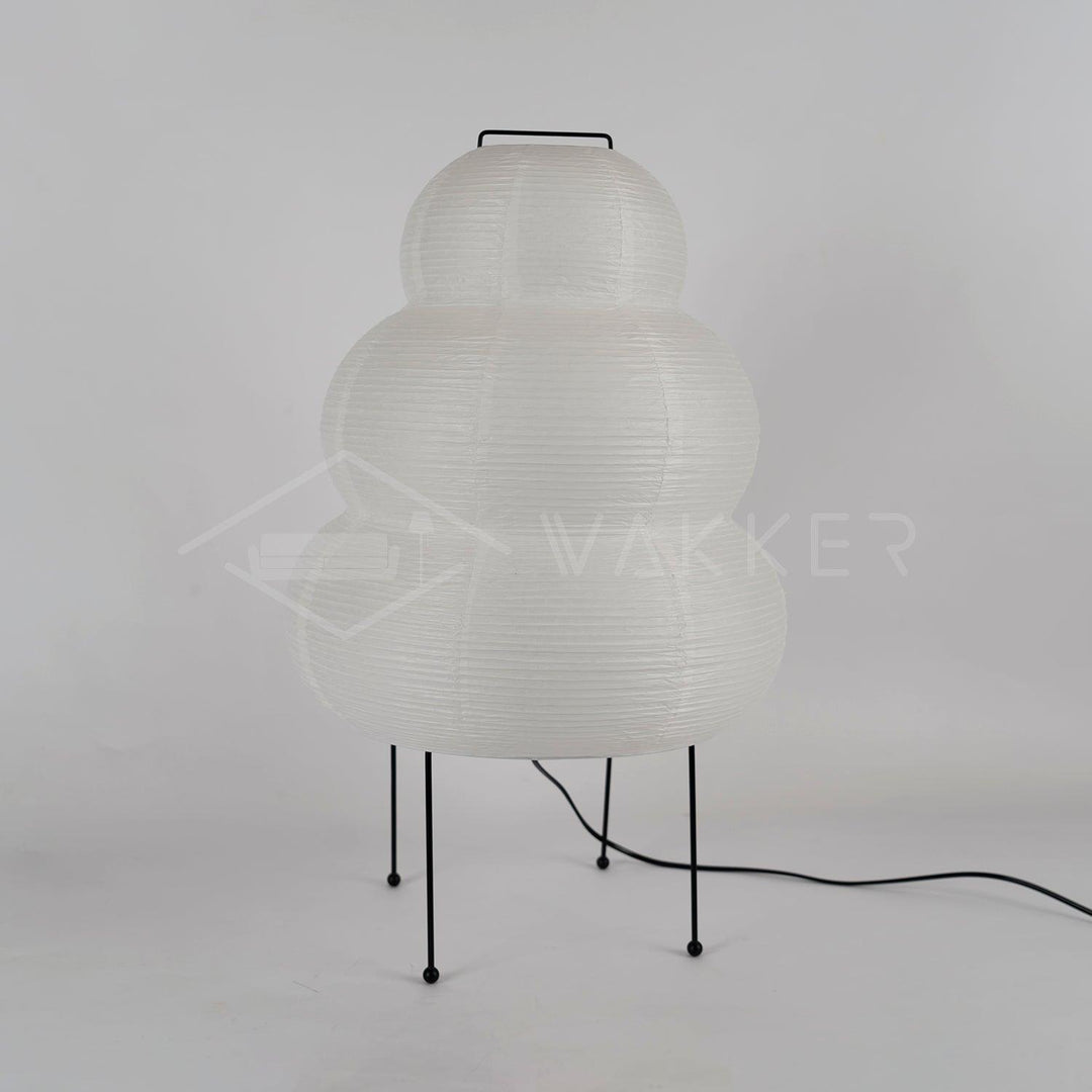 Japanische Tischlampe aus Washi-Papier