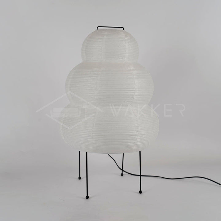 Japanische Tischlampe aus Washi-Papier
