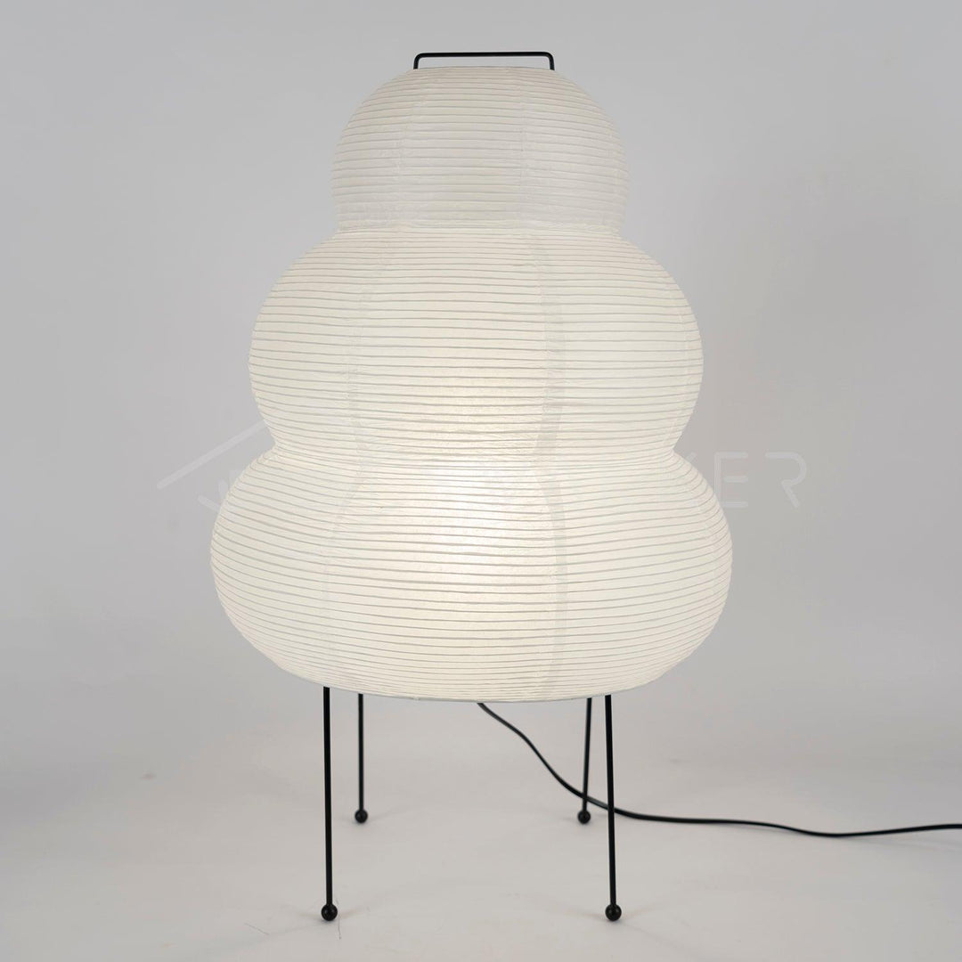 Japanische Tischlampe aus Washi-Papier