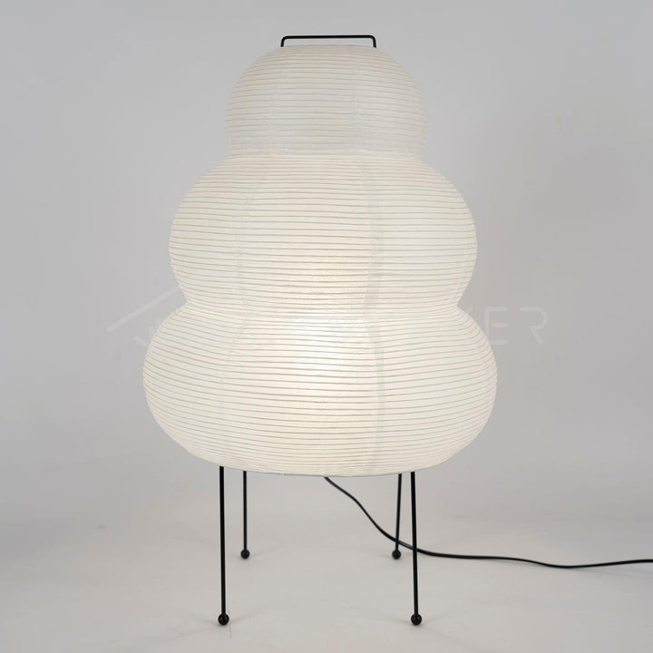 Japanische Tischlampe aus Washi-Papier