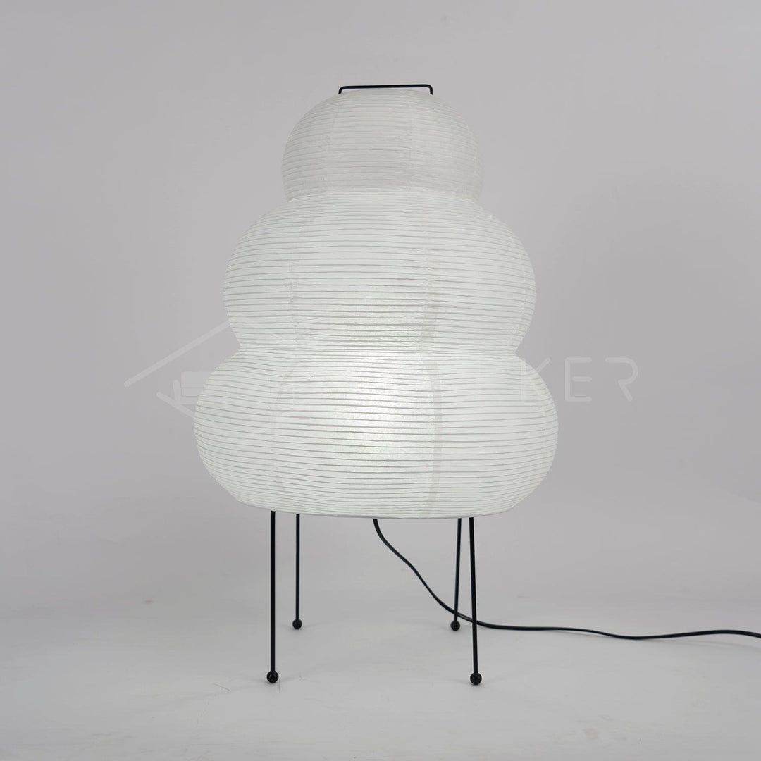Japanische Tischlampe aus Washi-Papier