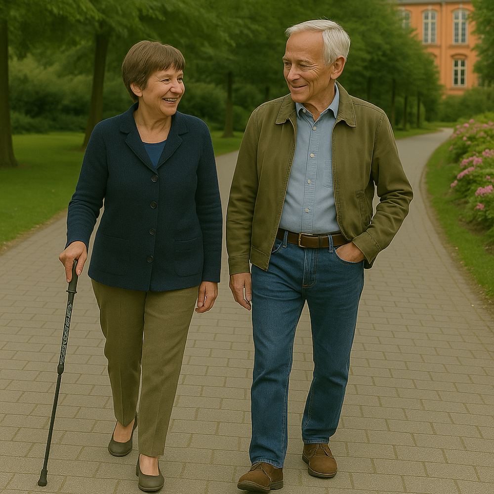 Zusammenklappbarer Gehstock für Damen und Herren – Iris