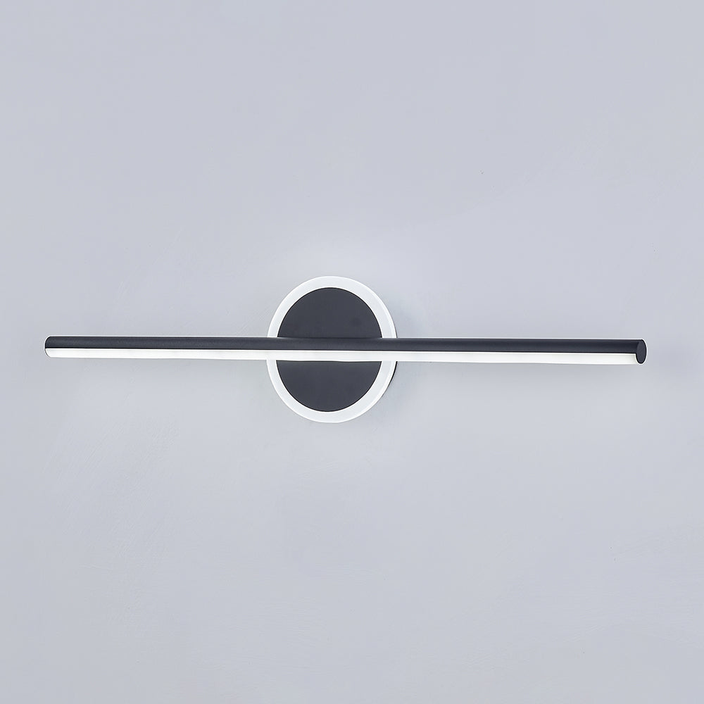 Moderne LED-Wandleuchte aus Metall und Silikon