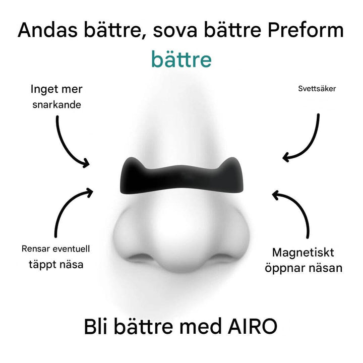 Airo Magnetisches Nasenband-Set – Der neue Standard für die Atmung