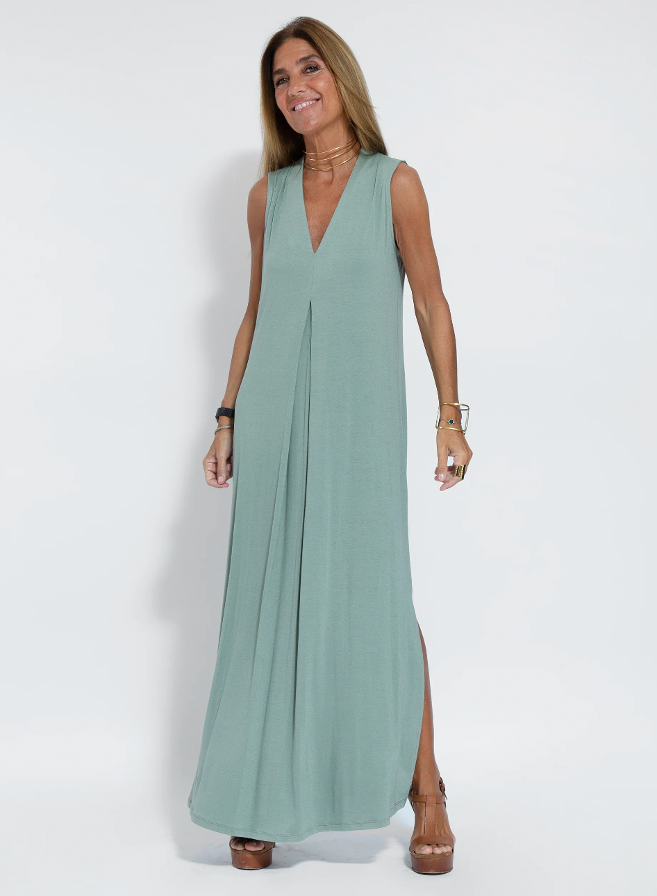 Damen Set: Elegantes Schwarzes Kleid und Weiße Weste