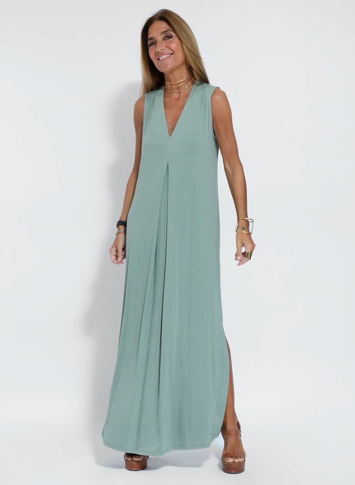 Damen Set: Elegantes Schwarzes Kleid und Weiße Weste