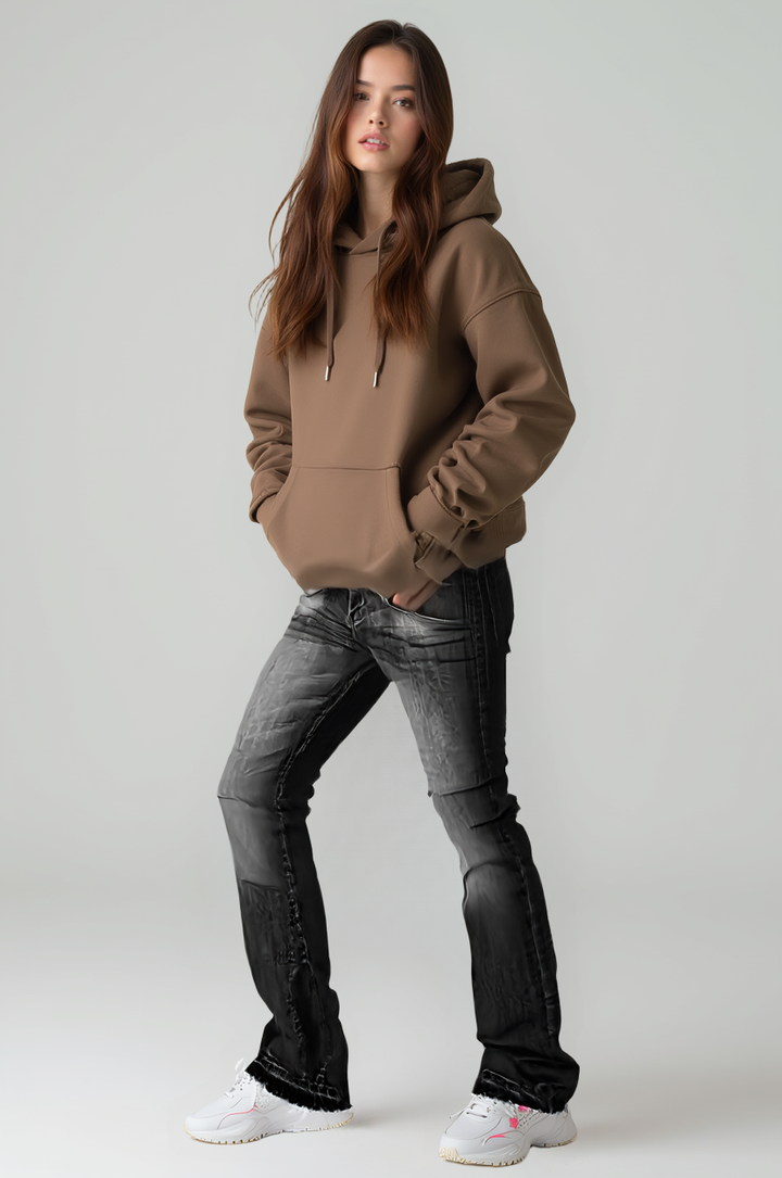 Stilvolle Damenjeans mit Schlag-Design