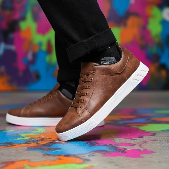 Hochwertige Leder-Herrenschuhe | Klassisches Design | Braun & Schwarz
