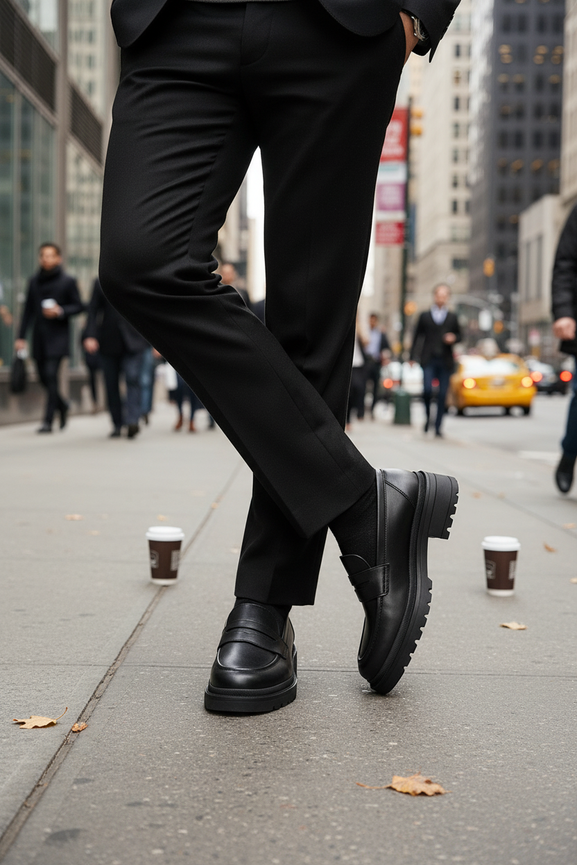 Sjoerd Leder Loafer - Glattes PU Leder & Profilsohle