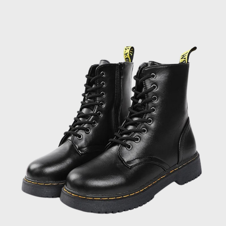 Damen Lederstiefel mit Klassischem Design