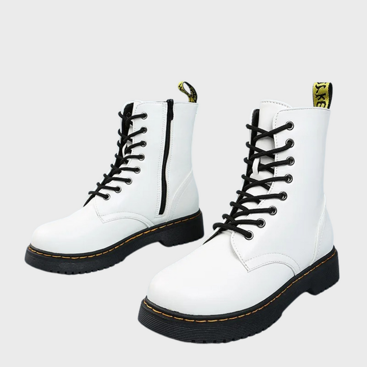 Damen Lederstiefel mit Klassischem Design