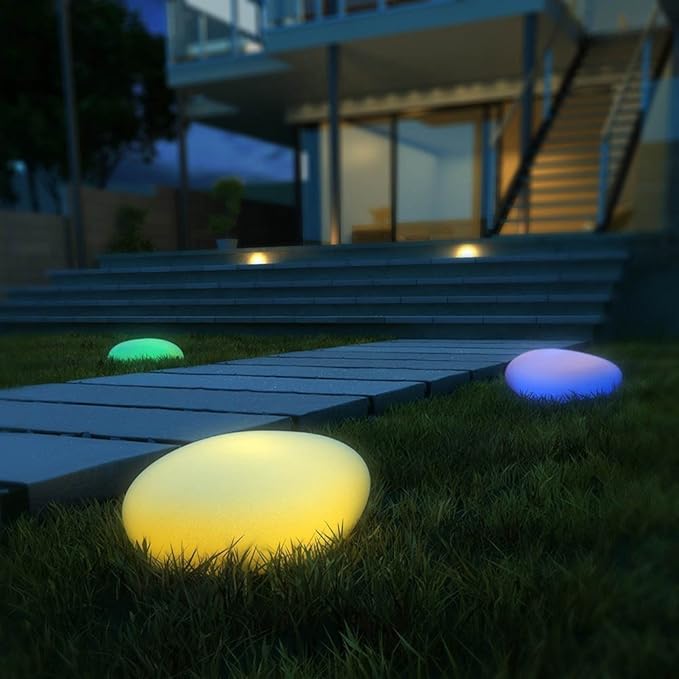Kopfsteinpflaster Garten Licht Wetterfest