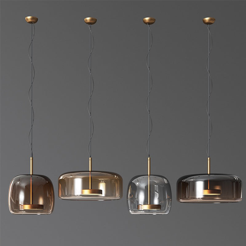 Elegante Glas-Pendelleuchte für Wohn- und Essbereiche