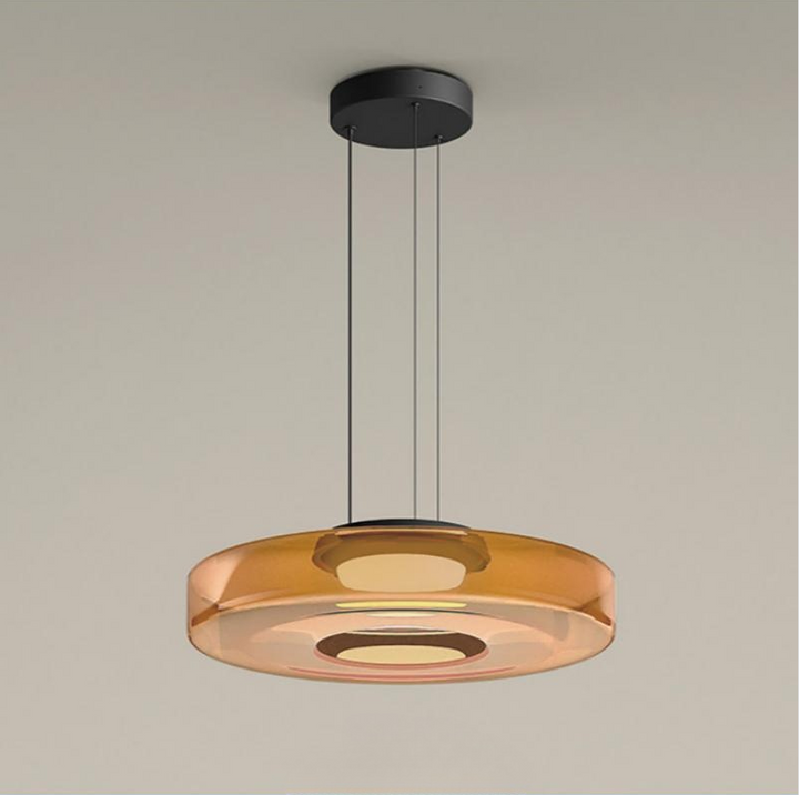Moderne Glas-Hängeleuchte im Bauhaus-Stil für Wohnzimmer