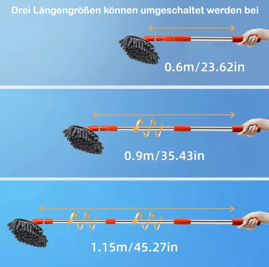 Autowaschbürste mit teleskopischem Stiel