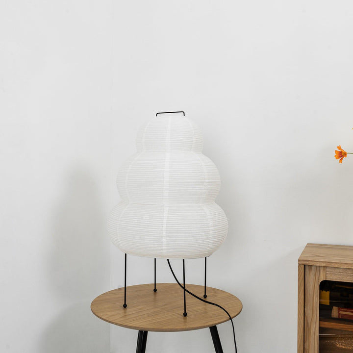 Japanische Tischlampe aus Washi-Papier