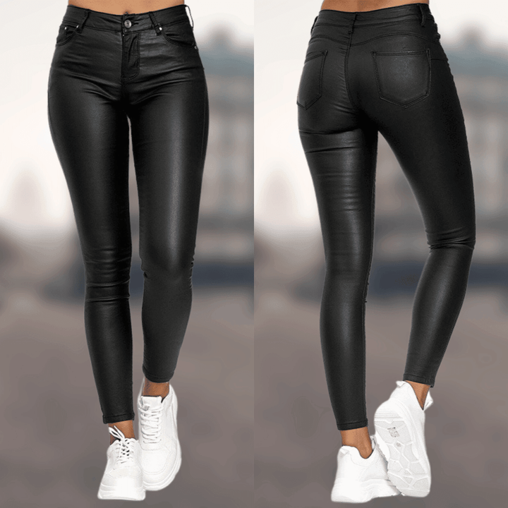 Damen Lederhose in klassischem Stil für Komfort und Eleganz